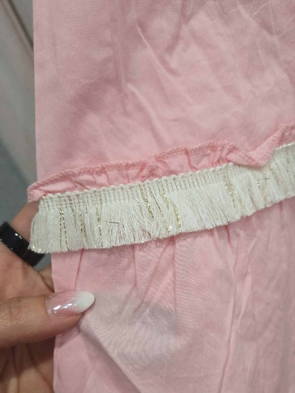 POL Pink Embellished Sundress with Tassel Detail - Picture 3 of 6